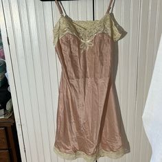 Nwot Anthropology 100%Silk Blush Nightgown With Adjustable Straps And Lace Trim Sz M Silk Nightgown, Anthropology, Night Gown, Women's Intimates, Lace Trim, Adjustable Straps, Blush, Trim, Silk