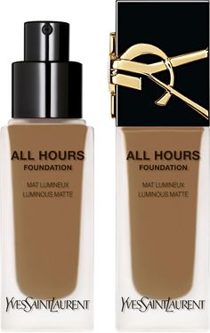 VAD ÄR DET?Detta är den nya All Hours Foundation från Yves Saint Laurent! Perfektion du kan Stolar hela dagen, hela natten, ALLTID. En uppgraderad produkt som ger 24 timmar* full täckning och en viktlös och andningsbar känsla. Upplev en ultrasensuell känsla av Hud mot Hud med jämn täckning som om du hade perfekt, bar Hud. Den nya formulan är berikad med hyaluronsyra. Den återfuktar huden hela dagen och tar till och med hand om den efter att du tagit bort den. RESULTATDokumenterad: Huden känns mjukare, lenare och återfuktad på bara två veckor*. För renovering av ALL HOURS har YSL utvecklat vår första Skin-Fusing-teknik som efterliknar hudens sammansättning för en total produkt och hud. För att uppnå trippelt motstånd: Gnuggar inte av sig, är vattentät och svettbeständig. Teet förblir perfek Skin Care Benefits, Matte Foundation, Makeup Gift, Broad Spectrum Sunscreen, Makeup Sponge, Makeup Foundation, Tinted Moisturizer, Liquid Foundation, Setting Powder