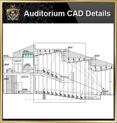 an architectural cad details for a building