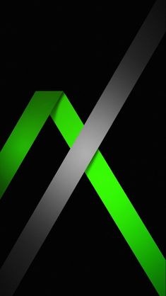 a black and green wallpaper with two intersecting lines in the middle, one diagonally crossed