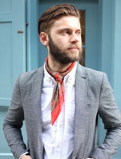 Corbatas: 102+ Estilos para vestir (casual o con traje) sin que luzca aburrido Hipster Haircut, Hipster Hairstyles, Bandanas Men, Mens Fashion Blog, Sharp Dressed Man, How To Wear Scarves, Men Style Tips