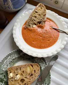 Tomato Soup Easy, Tomato Season, Double Cream, Tomato Soup, Food Inspiration, The Beginning, Clean Eating, Almond