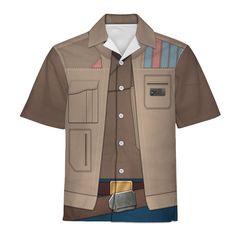 a shirt that is made to look like a man's uniform