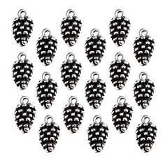 PRICES MAY VARY. Textured and detailed pine cone charms, lifelike and creative, small and delicate. 50-Piece vintage DIY Retro Christmas Pine Cone charm pendant jewelry making accessories Perfect for making handcraft works, zipper pulls, earrings, necklace, bracelet, keychain, sweater chain, anklet, cellphone decoration accessories, etc. You can give pine cone charms bulk directly to your family or friends on Thanksgiving, Christmas, birthday, New Year or anniversary Exquisite details depict the Mini Pine Cones, Christmas Pine Cones, Pinecone Pendant, Flute Glass, Christmas Bracelet, Christmas Charms, Special Jewelry, Small Pendant, Pine Cone