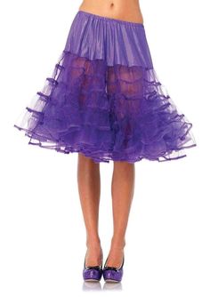 color_purple Cheap Ruffled Petticoat For Costume Party, Leg Lamp Skirt, Petticoat Skirt, Big Skirts, Striped Shoes, Elegant Moments, Overbust Corset, Leg Avenue, Corsets And Bustiers