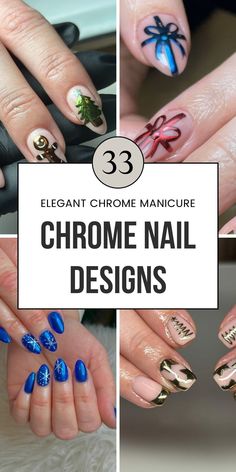 Get ready to shine with 33 nail designs chrome styles! Whether you love red, black, or blue chrome, this guide has the perfect options for both short and long nails. Try out some creative art ideas and save this pin to your Chrome Nails board! Visit the article for more inspiration. Nail Designs Chrome, Chrome Christmas Nails, Chrome Christmas, Chrome Nail Designs, Nail Designs Christmas, Red Chrome Nails, Chrome Art, Chrome Manicure