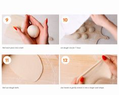 instructions on how to make pizza dough with rolling pinwheels and egg shell shells