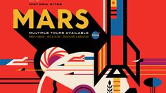 an image of a poster with the words mars on it