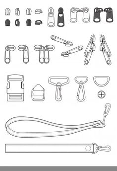 a set of different types of scissors and clippings for cutting paper or fabric