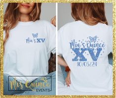 Personalized Quinceañera tees. Quince Shirts Ideas, Quince Shirts, Shirts Ideas, Quince, Quinceanera, Favorite Outfit, Gender Neutral, Bathing Beauties, Adult Outfits