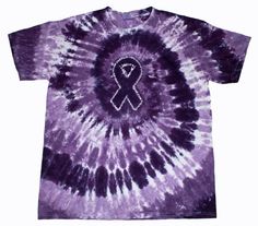 Purple Cancer Awareness Ribbon Tie Dye (((10 From Every Shirt Goes To Relay for LIFE))) Minion Face, Ribbon Shirts, Relay For Life, Fundraising Ideas, Team Shirt, Purple Ribbon, Awareness Ribbon