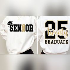 Senior 2025 Graduate Gildan Unisex Style Sweatshirt Seniors Hoodies, Senior Sweatshirts Ideas, Senior Hoodies, 2025 Graduate, Graduation Designs, Project Graduation, Senior 25, Senior Sweatshirts, Senior Year Fun