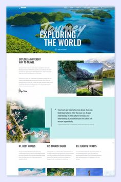 Journeo – Travel Agency Elementor WordPress - MasterBundles Collage. Bio Pool, Online Travel Agency, Travel Poster Design, Web Inspiration