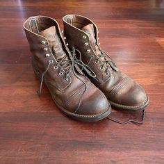 Have Very Little Use. They Are Almost New, The Leather Has A Matte Shine To It. Iron Ranger, Wing Boots, Red Wing Boots, Wing Shoes, Red Wing Shoes, Shoes Brown, Red Wing, Red Wings, Shoes Shoes