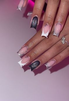 Nail Design Black Women, Black Duck Nails, Short Duck Nails, Nail Design Black, Acrylics Ideas, Duck Nail, Acrylic Nails Nude, Black Duck, Nail Board