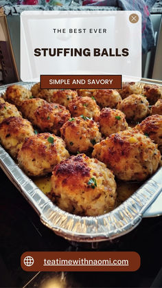 the best ever stuffing balls recipe is simple and savory so easy to make