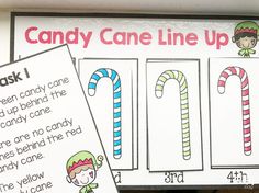 candy cane line up activity for kids