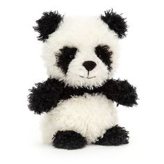 Jellycat Little Panda    This adorable little panda is so charming and endearing, he is sure to become a firm favourite in your cuddly collection. Coloured black and white, his cute face and adorable charm bring an instant smile to your face.   He likes nothing more than to chillout and play all day whilst chewing on his favourite snack, bamboo!   He makes the perfect gift for Christmas or Birthday and is well suited to all sorts of adventures!    Care Instructions    Jellycat themselves give sp Panda Stuffed Animal, In Your Arms, Little Animals, Little Kittens, Little Pigs, Toy Store, Panda Bear