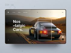 an image of a car website design