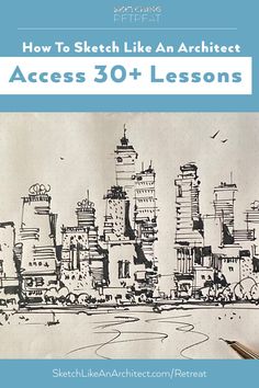 the cover of how to sketch like an artist's access 30 + lessons