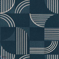 Années 30-Casamance-wallpaper-behang-Tapete-wallpaper-Marine-Rol-Selected Wallpapers Casamance Wallpaper, 30 Wallpaper, Geometry Wallpaper, Wall Removal, The Turning, How To Install Wallpaper, Turning Point, Custom Cushions, Retro Wallpaper