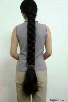 Extremely thick long braid. Thick Shiny Hair, Thicker Healthier Hair, Super Long Hair