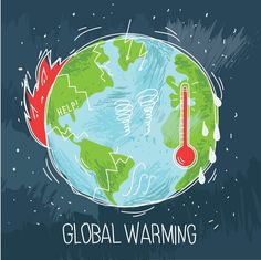 Global warming #virinaflora #design #eco #ecology #green #warming #thinkgreen #virinaflora #illustration #vector #art #illustration Vector Art Illustration, Art Illustration, Illustration Design, Anime