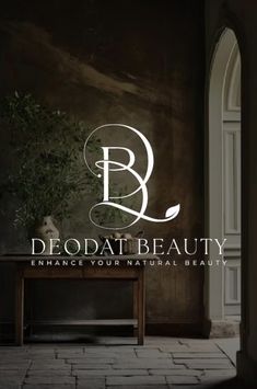 the logo for deodat beauty, an upscale natural beauty brand that has been launched