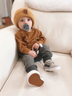 Hipster Baby Boy Outfits, Baby Boy Clothes Aesthetic, Zion Aesthetic, Newborn Ootd, Infant Boy Fashion, Baby Fall Fashion, Baby Boy Style, Boys Winter Clothes