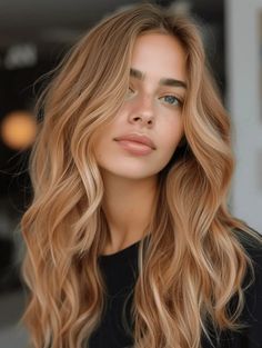 The Radiant Glow of Strawberry Blonde Hair: 37 Ideas for 2024 Strawberry Blond On Brunette, Subtle Copper Blonde Hair, Ginger Blonde Balayage Copper Hair, Auburn Honey Hair, Strawberry Blonde With Brown Roots, Subtle Red Hair Strawberry Blonde, Copper Glaze On Blonde Hair, Beige Copper Hair, Red Hair Caramel Highlights