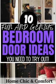 bedroom door decorating ideas, bedroom decor ideas, bedroom door design