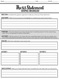 the graphic organizer worksheet for students to organize their writing and organizing tasks with