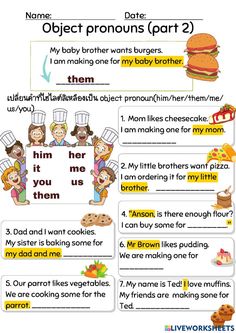 an english worksheet for children to learn how to make their own words and phrases