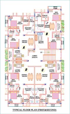 a floor plan for a house with lots of rooms