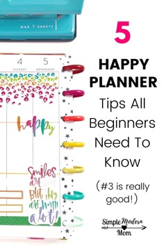 the 5 happy planner tips all beginners need to know is really good for you