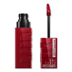 Lippy Super Stay Vinyl Ink Liquid Lipcolor - Maybelline | Ulta Beauty Maybelline Super Stay Vinyl Ink, Eye Makeup Designs, Revlon Colorstay, Maybelline Super Stay, Pink Car, Makeup Designs, Dry Lips, Vinyl Colors, Ulta Beauty