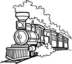 Painting Outlines, Road Drawing, Train Clipart, Train Vector, Train Coloring Pages, Train Drawing, Choo Choo Train, Art Resources, Train Art