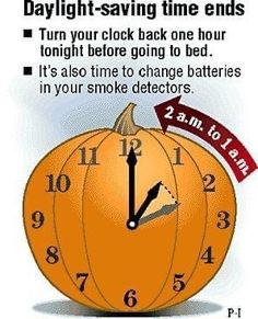 an orange pumpkin with the words daylight saving time ends