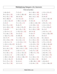 multiplying linears worksheet with answers and examples for students to use