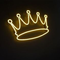 a neon sign with a crown on it