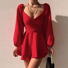 Scarlet Whisper Mini Dress Short Red Dress, Elegant Red Dress, Plaid Pullover, Autumn Casual, Elegant Red, Daily Style, Slim Dresses, Daily Dress, Cross Stitching