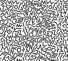 an abstract black and white background with many different types of letters in the style of graffiti