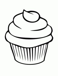 a cupcake that is black and white