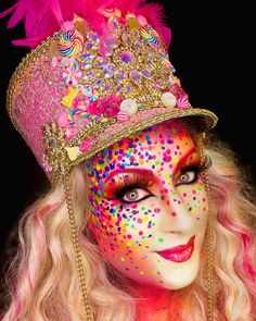 Karneval Make Up, Make Up Carnaval, Carnaval Diy, Carnaval Make-up, Karneval Diy, Masquerade Party Decorations, I Spy Diy, Lip Art Makeup, Candy Makeup