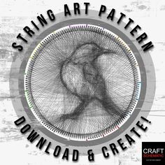 the cover art for string art pattern, featuring an image of a woman's head