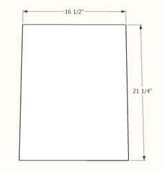 the square frame is shown with measurements for each side and bottom section, along with an additional