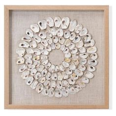 Coastal Style White Abalone Shells Maldives Framed Wall Art Artwork LOOMLAN By Jamie Young Shell Display, Oyster Shell Crafts, Art Coquillage, Seashell Wall Art, Shell Decorations, Creation Art, Shell Crafts Diy, Shell Frame, Jamie Young