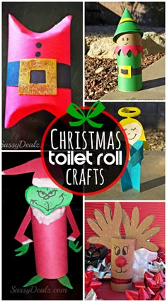 christmas toilet roll crafts for kids to make