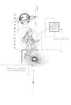 the diagram shows an image of a space station with planets and other things in it