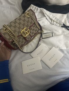 This pre-owned Gucci bag for women is a must-have for any fashion enthusiast. The exterior is made of high-quality leather in a beautiful beige color, with the iconic Gucci GG pattern and gold hardware accents. The bag features a crossbody strap with a red color, perfect for adding a pop of color to any outfit. The interior is lined with soft leather and has enough space for all your essentials. This bag is perfect for any occasion and is a great addition to any collection. Don't miss out on the chance to own this stunning Gucci bag. Gucci Bags, Cute Bags, Beige Color, Gold Hardware, High Quality Leather, Gucci Bag, Soft Leather, Luxury Branding, Bags Women